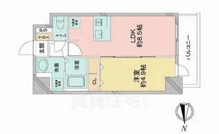 アステリ鶴舞ディオ【7階】の間取り
