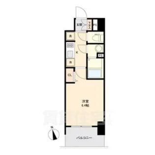 アステリ鶴舞トゥリア【14階】の間取り