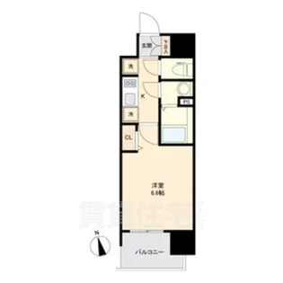 アステリ鶴舞トゥリア【14階】の間取り