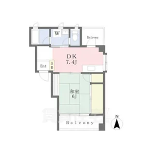 美和ビル【4階】の間取り