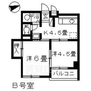 シティメイツKODEKI【3階】の間取り