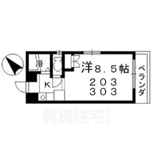 シェリーアルモン【2階】の間取り
