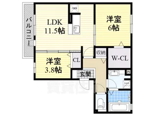 Harmony court【2階】の間取り