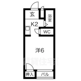 Love Wing白鳥【2階】の間取り