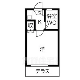 クレセール道徳【1階】の間取り