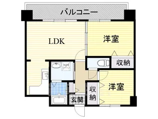 大阪府豊中市服部西町2丁目【マンション】の間取り