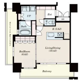 ローレルタワー名古屋栄【3階】の間取り