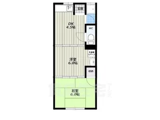 有楽荘【1階】の間取り