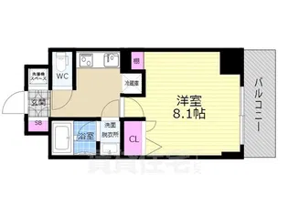 ベラジオ京都西院ウエストシティ3【4階】の間取り
