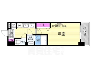 Luxe京都西大路【2階】の間取り