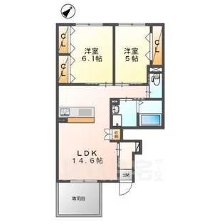 アルバ【1階】の間取り