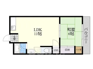 進洋マンション【3階】の間取り