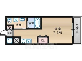 ウィズイン北花田【4階】の間取り