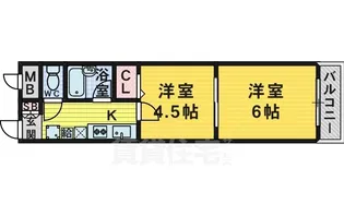 大町PCハイツ1・2号館【1-506号室】の間取り