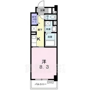 ミルト熊野【3階】の間取り