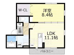 大阪府高槻市土室町【アパート】の間取り