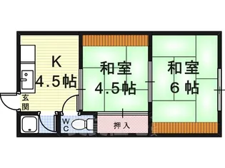 マサゴハイツ1【2階】の間取り