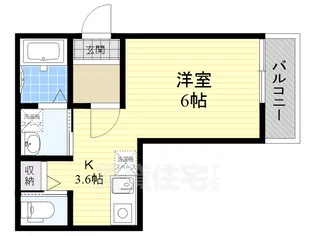 CROUD西本町【2階】の間取り