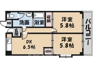 上田マンション【2階】の間取り