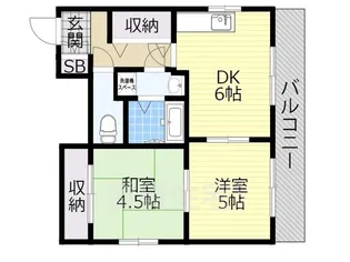 ニューカントリーハイム パート6【1階】の間取り