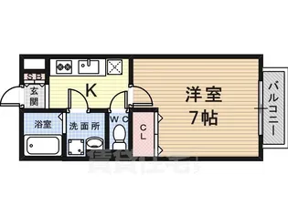 クレール B棟【1階】の間取り