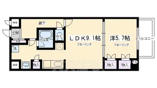 メゾン・トアン【6階】の間取り