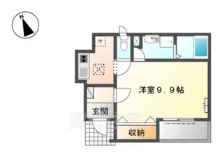 オ ソレイユ呼続【1階】の間取り