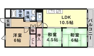 アベールローズパーク【2階】の間取り