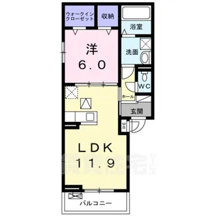 コンフォート しき【2階】の間取り