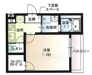 大阪府大阪市平野区長吉長原東1丁目【アパート】の間取り