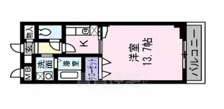 シェーンタール須磨【2階】の間取り