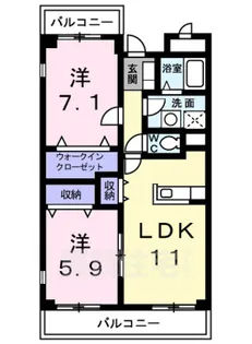 プラムガーデン【3階】の間取り