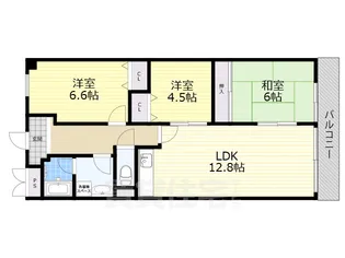 ラフィーネ高塚【6階】の間取り