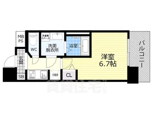 S-RESIDENCE上前津【15階】の間取り