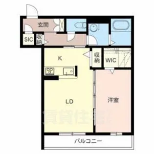 シャーメゾンリヴィエール【2階】の間取り