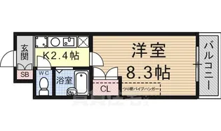 ワイズレジデンス南草津【1115号室】の間取り