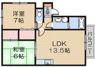 アーク大庄【2階】の間取り