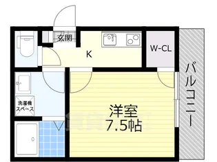 大阪府摂津市正雀2丁目【アパート】の間取り