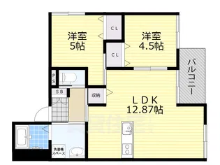 メゾルテ都島【2階】の間取り