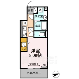 愛知県名古屋市中村区大秋町2丁目【アパート】の間取り