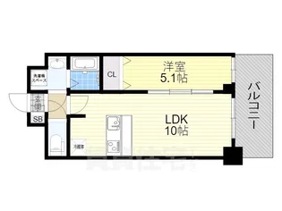 プレサンス兵庫ヴィアーレ【4階】の間取り