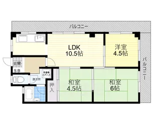 第1藤マンション【3階】の間取り