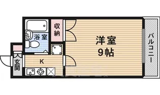 グリーンヴィレッジ吉田【5階】の間取り