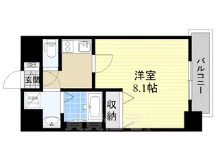 ポルト・ボヌール塚本【9階】の間取り