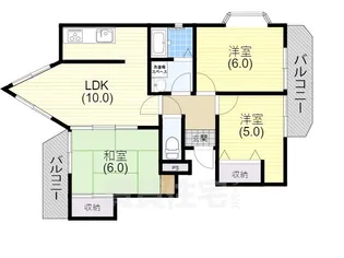 ル・パレ須磨【8階】の間取り