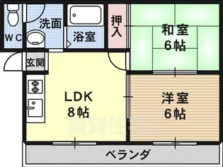 フェアモント【3階】の間取り