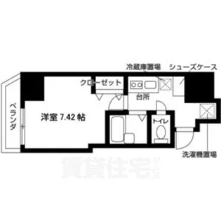 ヒルズ八幡山【8階】の間取り