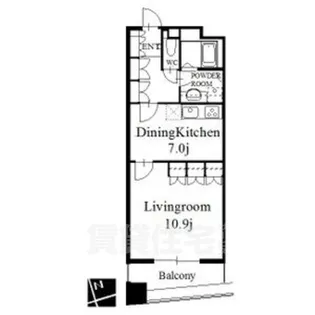 セイント橘【9階】の間取り