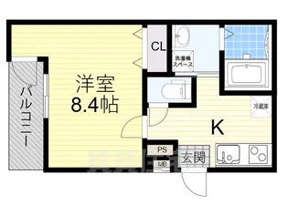 フジパレス塚本駅西1番館【1階】の間取り