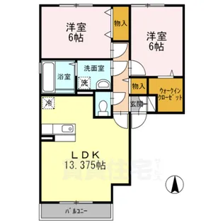 リ・ポワソン【2階】の間取り